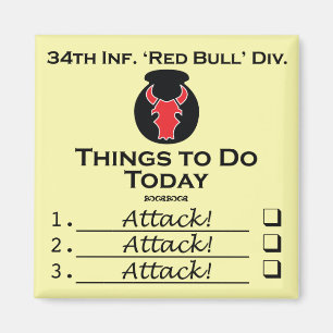 赤いBullは事に磁石を平方します マグネット