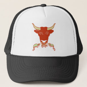 赤いBull キャップ
