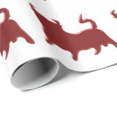 赤いBull ラッピングペーパー (ロールコーナー)