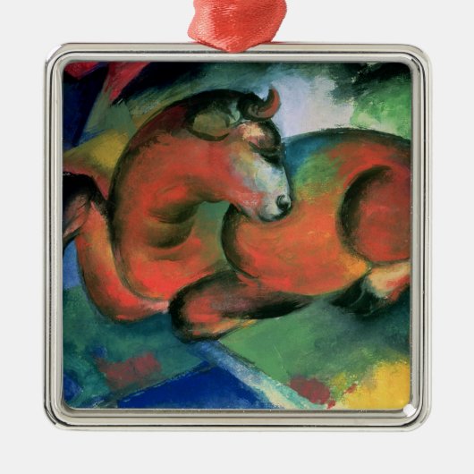 赤いBull 1912年 メタルオーナメント (正面)