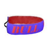 赤いBull 1-1/2の"青い滑り止めのヘッドバンド アスレチックヘッドバンド (左)