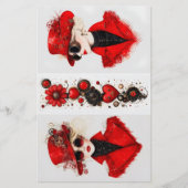 赤いCH4スクラップブックに2つのスチームパンク女性紙 (正面)