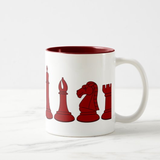 赤いChessmenのマグ ツートーンマグカップ (右)