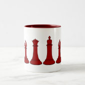 赤いChessmenのマグ ツートーンマグカップ (中央)