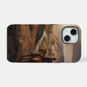 赤いdead償還2 iPhoneケース iPhone 15ケース (裏面横)