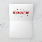 赤いDeeの白い樺の木の森林挨拶状 カード (内部)