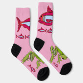 赤いFish@Frogクルーソックス ソックス (右)