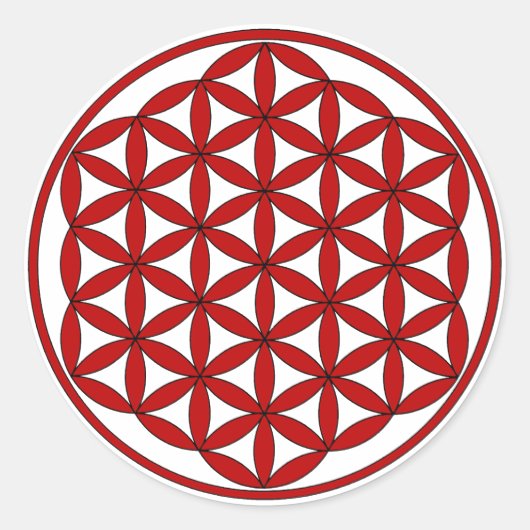 赤いFOL ラウンドシール (正面)