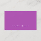 赤いGumball機械名刺 名刺 (裏面)