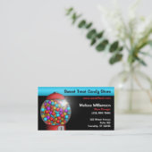 赤いGumball機械名刺 名刺 (スタンド正面)