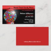 赤いGumball機械名刺 名刺 (正面/裏面)