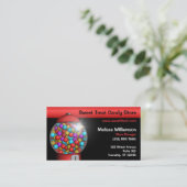 赤いGumball機械名刺 名刺 (スタンド正面)