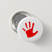 赤いHandprint 缶バッジ (正面&裏面)