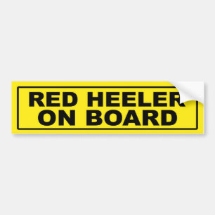 赤いHeeler船上に バンパーステッカー