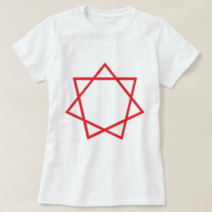 赤いHeptagram Tシャツ