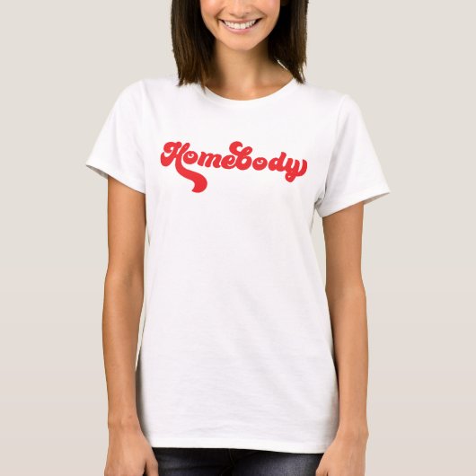 赤いhomebodyヴィンテージ型 tシャツ (正面)