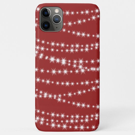 赤いiPhoneケースのクリスマスライト Case-Mate iPhoneケース (裏面)