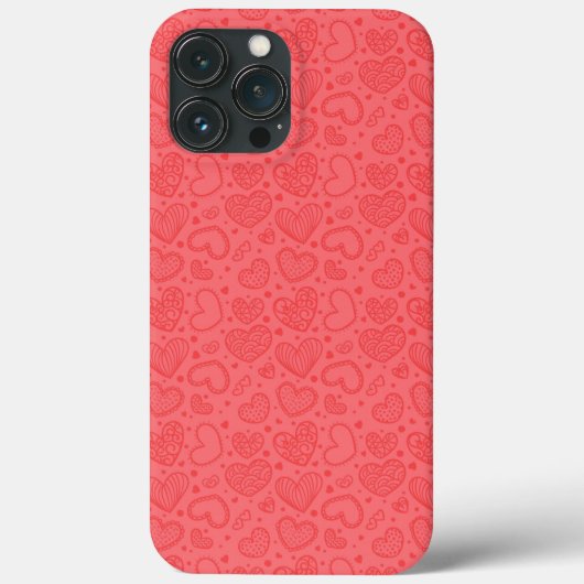 赤いiPhoneケース(ハート付) Case-Mate iPhoneケース (裏面)