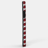 赤いiPhoneケースRuby Pear Gemstone with Monogram Case-Mate iPhoneケース (裏面/右)