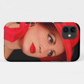 赤いIphone5のレトロの女性 Case-Mate iPhoneケース (裏面(横))