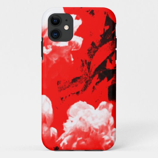 赤いjGibnのStratfordにAvonの白い花 Case-Mate iPhoneケース (裏面)