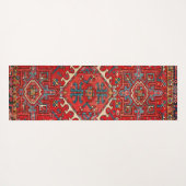 赤いKilimのカーペットの敷物の幾何学的でパターン（の模様が）あるなフィットネス ヨガマット (裏面(横))