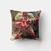 赤いKnobbedヒトデ-信じられないい打撃 クッション (正面)