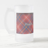 赤いLichtieがあること誇りを持ったな曇らされたガラスステイン-! - フロストグラスビールジョッキ (左)