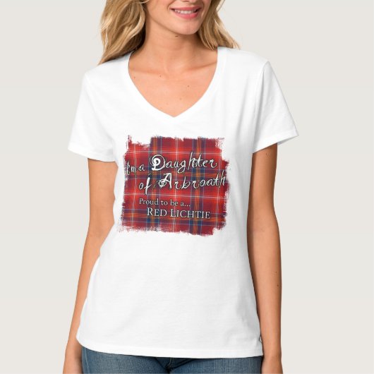 赤いLichtieがあること誇りを持った Tシャツ (正面)