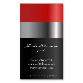 赤いlipstik -化粧-磁気名刺 マグネット名刺