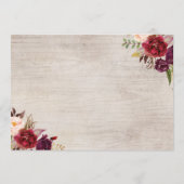 赤いMarsalaの秋のバチェロレッテの旅程 プログラム (裏面)