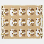 赤いMerleオーストラリアw/Tanはcustを残します。 フリースブランケット (正面(横))