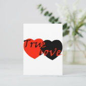 赤いn黒い本当愛ハート ポストカード (スタンド正面)