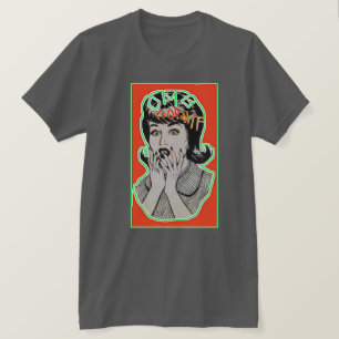 赤いOMG GOP WTFのティー Tシャツ