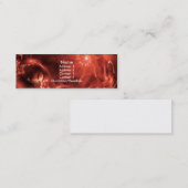 赤いpaperships スキニー名刺 (正面/裏面)