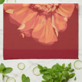 赤いpoppie キッチンタオル (折り畳み)