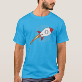赤いRocketship Tシャツ