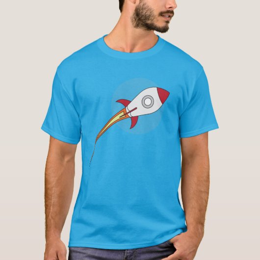赤いRocketship Tシャツ (正面)