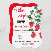 赤いRSVP (正面/裏面)