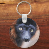 赤いRuffed Lemur Keychain キーホルダー (正面)