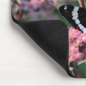 赤いSedumのアゲハチョウ マウスパッド (コーナー)