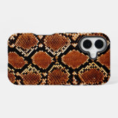 赤いSnakeskin iPhone / iPadケース 16ケース (裏面横)