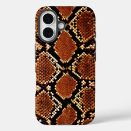 赤いSnakeskin iPhone / iPadケース iPhone 16ケース