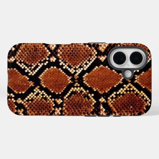 赤いSnakeskin iPhone / iPadケース Case-Mate iPhoneケース (裏面 (横))