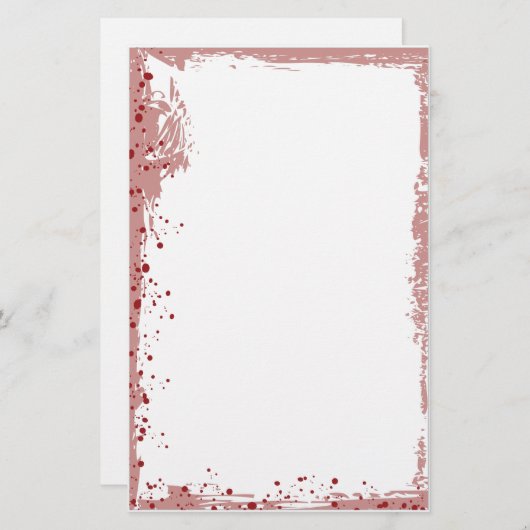 赤いsplat 便箋 (正面/裏面)