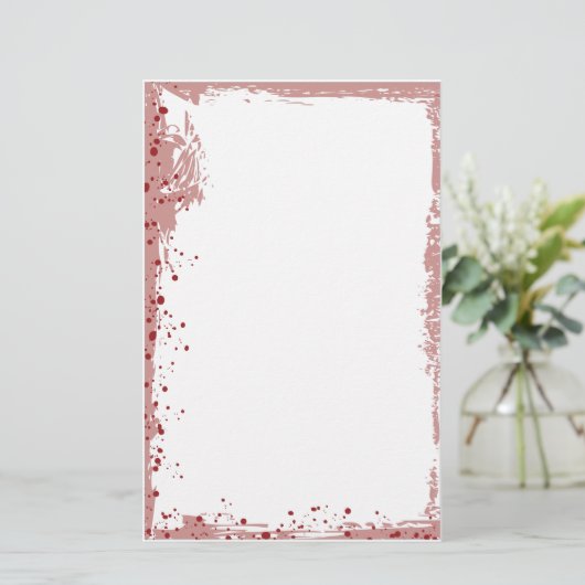 赤いsplat 便箋 (スタンド正面)