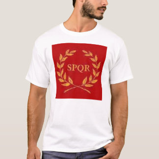 赤いSPQR Tシャツ