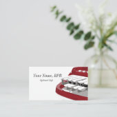 赤いSteno機械法廷記者の名刺 名刺 (スタンド正面)