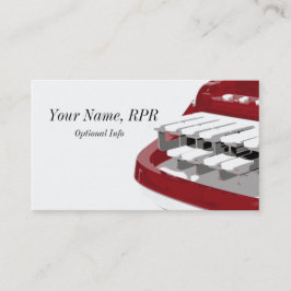 赤いSteno機械法廷記者の名刺 名刺