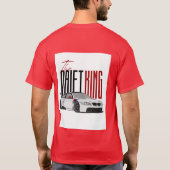 赤いTシャツのドリフトキング Tシャツ (裏面)